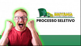Prefeitura de Britânia-GO abre seleção em dois cargos Prefeitura de Britânia-GO abre seleção em dois cargos